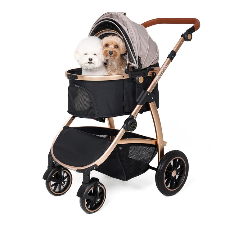 피카노리 반려동물 ISOFIX 럭셔리 애견카시트 유모차 PECA1050, 로지, 1개