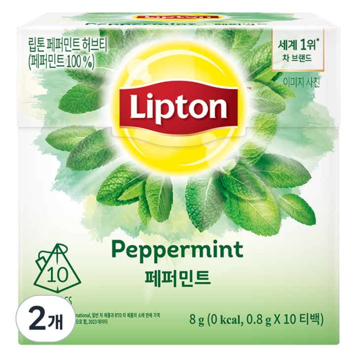 립톤 허브티 페퍼민트 10티백