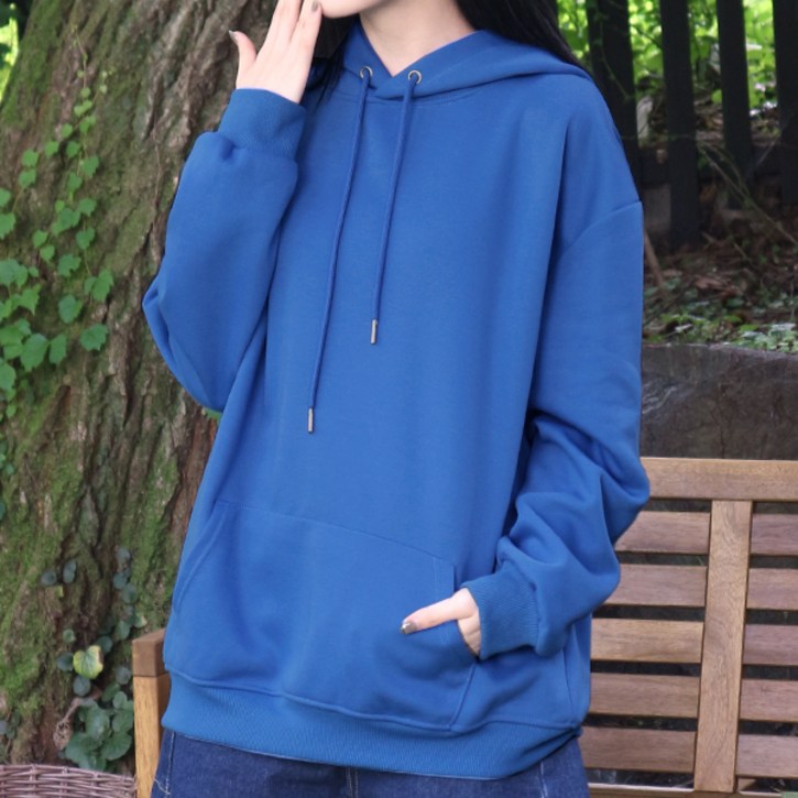 루나걸 여성용  어페어 베이직 빅사이즈 무지 후드티 L24FT080215