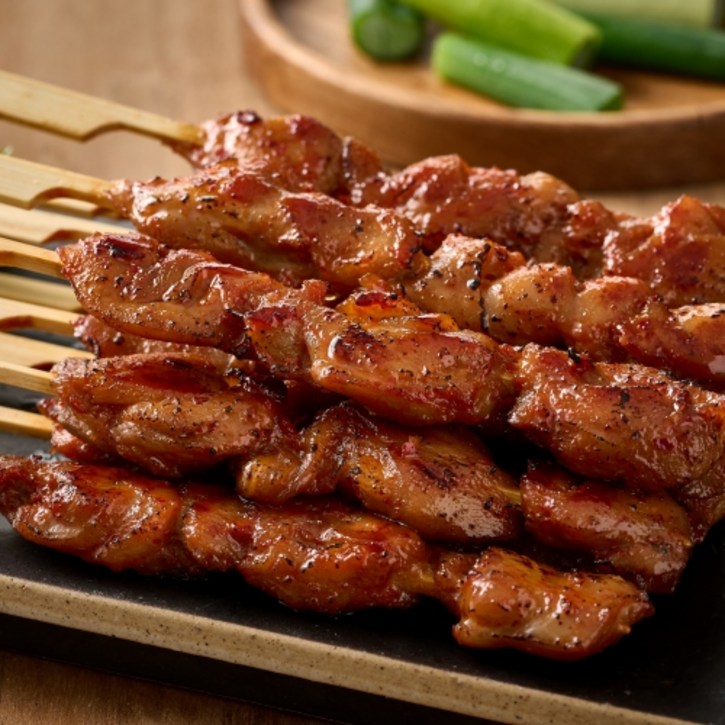 닭양념왕꼬치720g 90g8ea 수제닭꼬치 28cm 순살닭다리 숯불구이 닭꼬치 캠핑음식, 720g, 3개