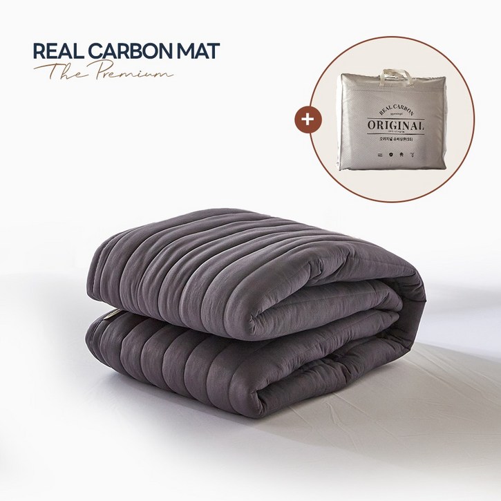 꾸민가 리얼 탄소매트 EMF 전자파차단특허 겨울 카본 온열 침대 전기 매트 1인용 2인용 슈퍼싱글 퀸, 오리지널 퀸 (150x200cm)