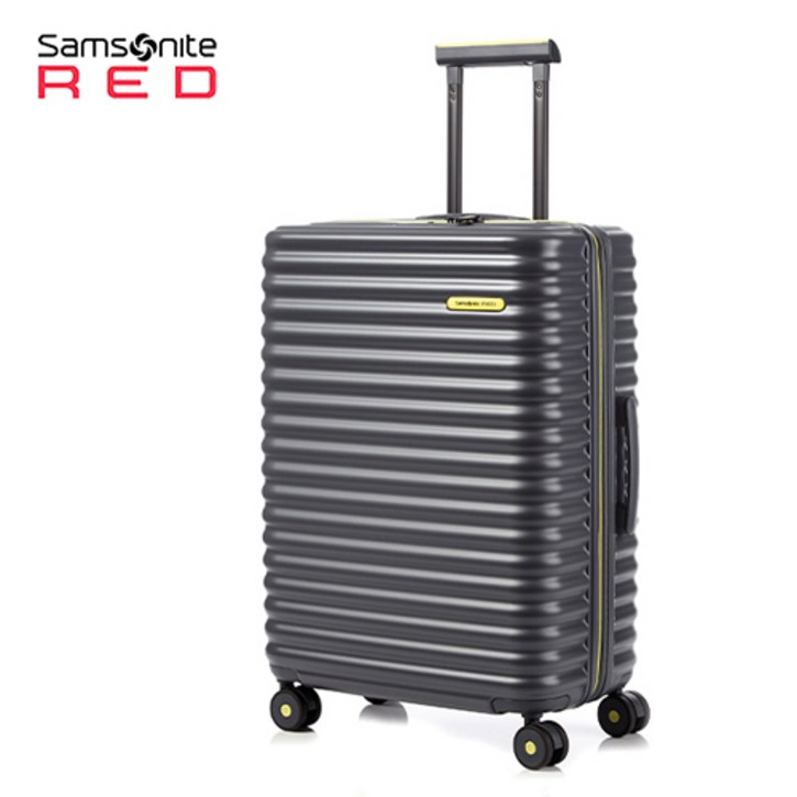 샘소나이트 20인치 캐리어 기내용 확장형 TSA 더블휠 폴리카보네이트 다크그레이