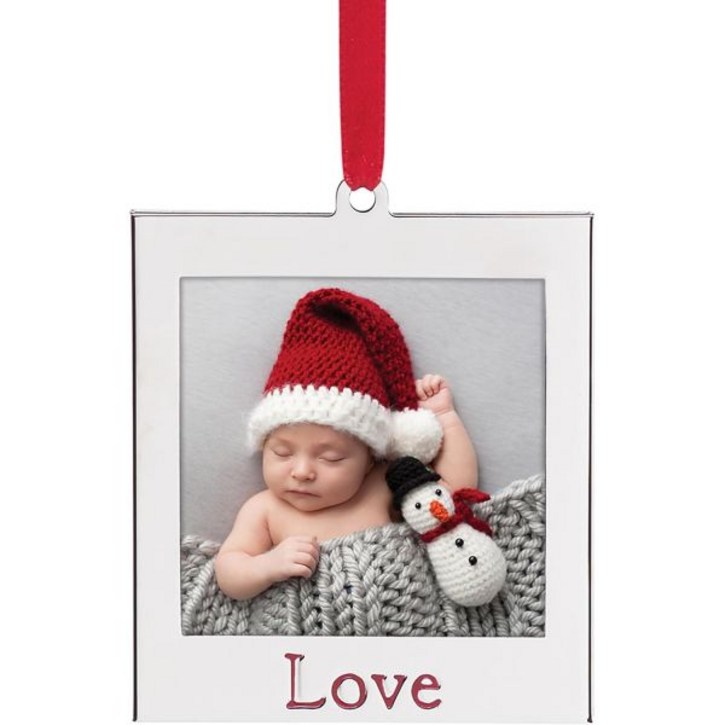 레녹스 실버 러브프레임 액자 오나먼트 트리장식