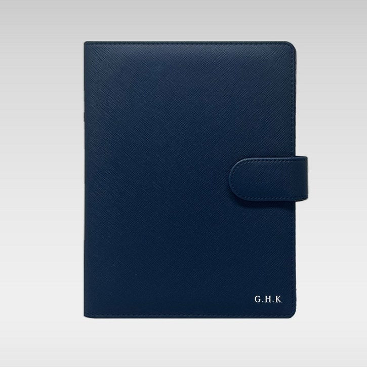 2026 이니셜스 6공 사피아노 기본형 다이어리  이름 로고 각인 A5 B6 만년 DIARY 회사 플래너, 사피아노 기본형 네이비