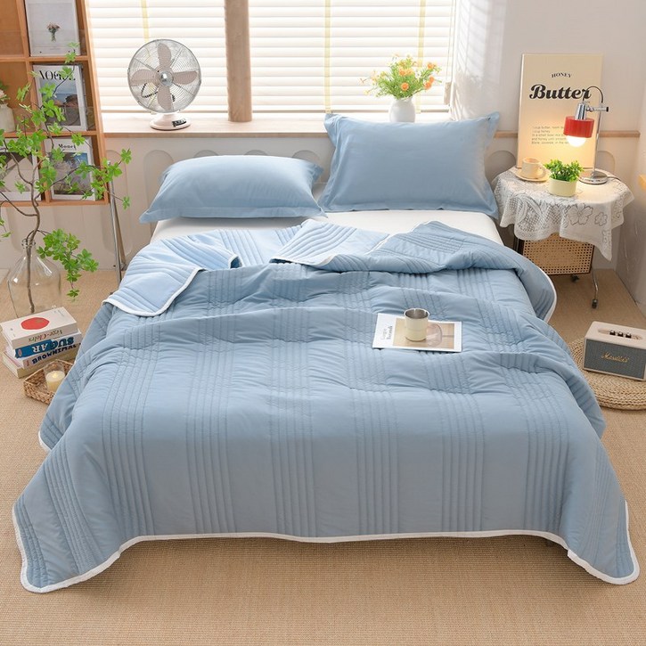 모카품 여름 워싱 먼지없는 소프트 차렵이불 여름이불 캠핑이불