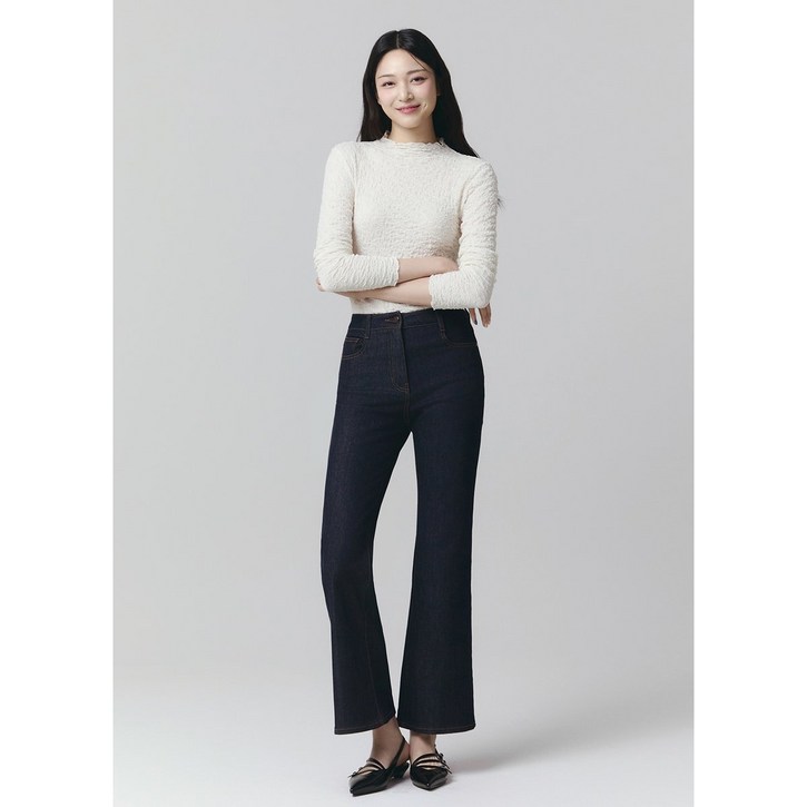 잇미샤 백포켓 자수 부츠컷 데님 팬츠 ITO9DPT710