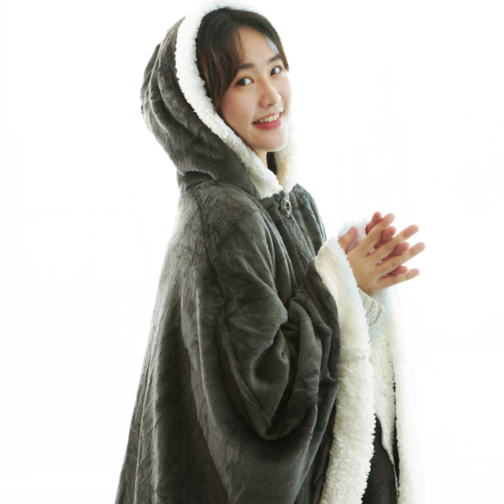 트릴리 후드담요 집순이 담요 차박 캠핑 무릎 담요 입는 담요 망토 트릴리 후드담요 집순이 담요 차박 캠핑 무릎 담요 입는 담요 망토