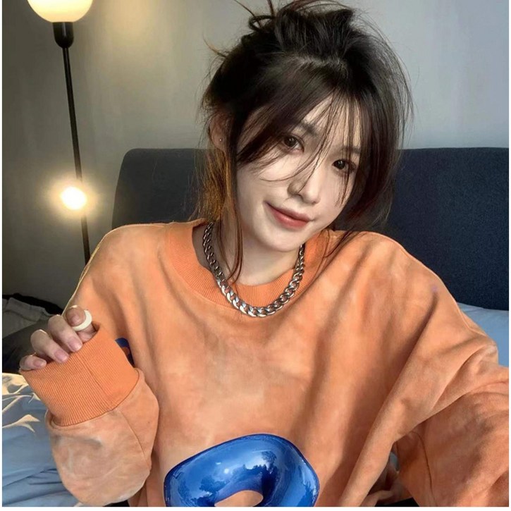 오버핏 기모 맨투맨 겨울 가을 루즈핏 라운드 레터링 도톰 제이플로우