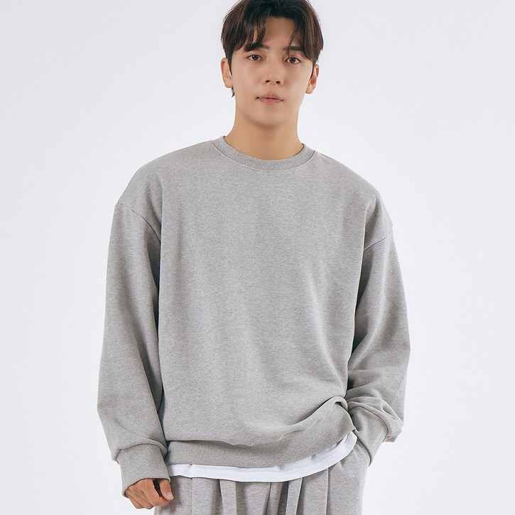 엘엑스티 퀄리티 좋은 국내생산 면100 오버핏 무지 헤비쭈리 맨투맨 티셔츠