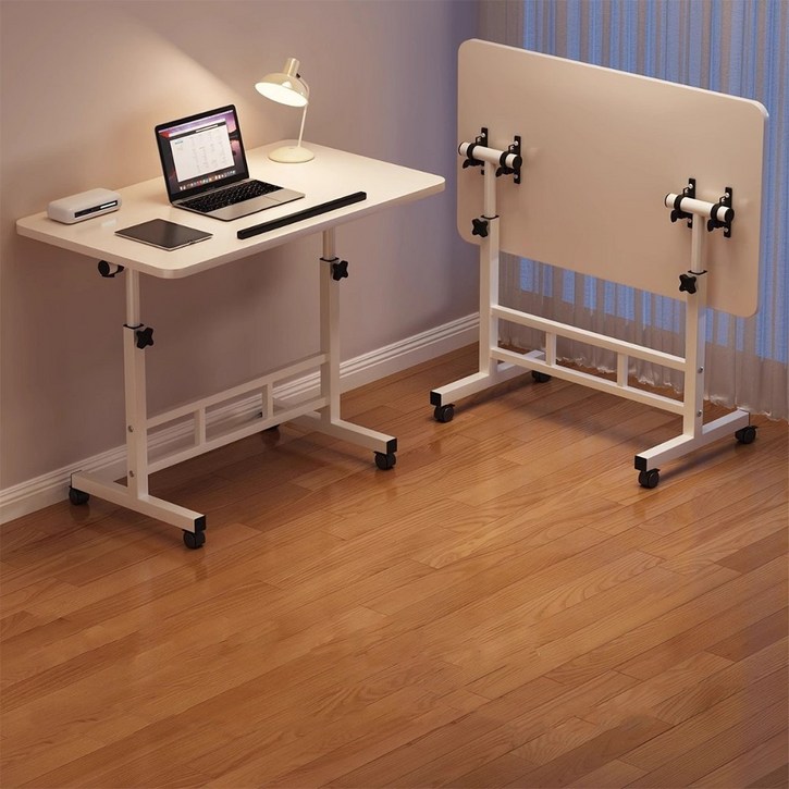 Anystar 이동식 접이식 테이블 높이 조절 소파, 침대 사이드테이블