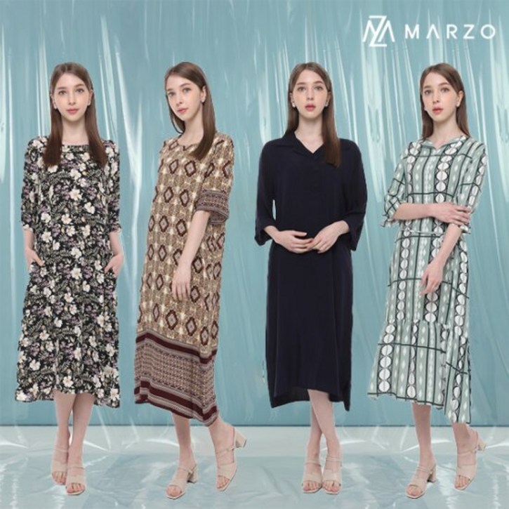 마르조인견 스플래쉬 원피스 650076