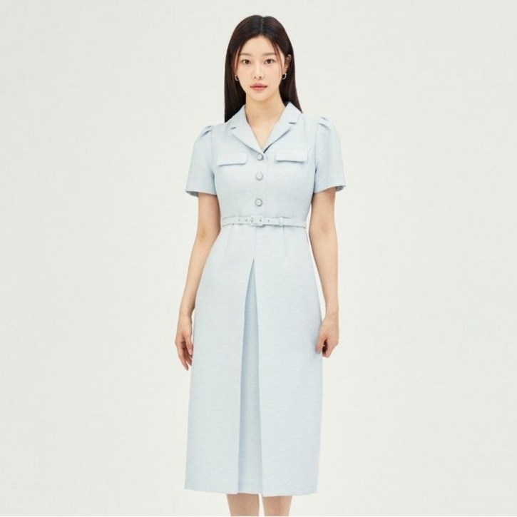 JJ지고트 트위드 인버티드 플리츠 원피스 GP4P0OP401DH1059304