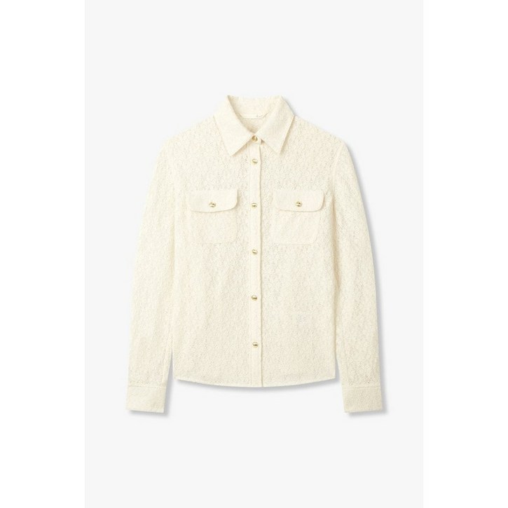 GCUT [지컷25S/S]투 플랩 포켓 레이스 블라우스(7215160102) 150058