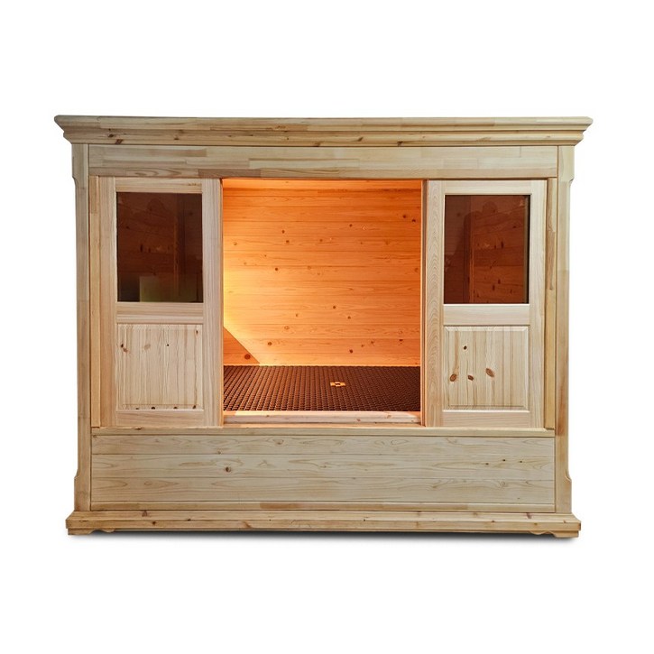 친환경편백아트 편백 원적외선 건식 3인 사우나 온돌형 P952, P952