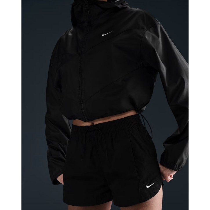 나이키 크롭 여성 윈드러너 바람막이 후드자켓