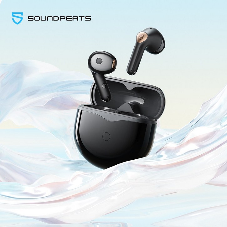 SOUNDPEATS Air4 Lite 무선 이어폰 고해상도 LDAC Bluetooth 5.3 이어폰 in ear 멀티 포인트 최대 30시간 재생 게임 모드 전용 앱 대응 ENC 통, Black, Air4 Lite 10