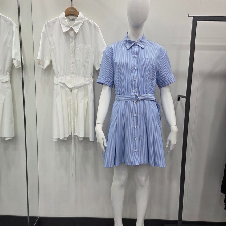 로엠 RE  플리츠 셔츠원피스RMOWD26RT30