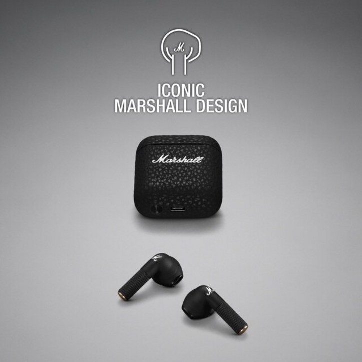 마샬블루투스이어폰 노래 Marshall-Minor III 진정한 무선 이어버드 TWS 마이크 포함 딥베이스 블루투스 헤드폰 헤드셋 이어폰