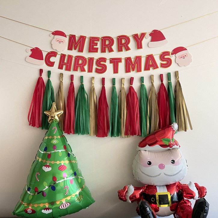 산타벌룬 베베벌룬 크리스마스풍선 크리스마스파티용품 크리스마스홈파티 산타풍선