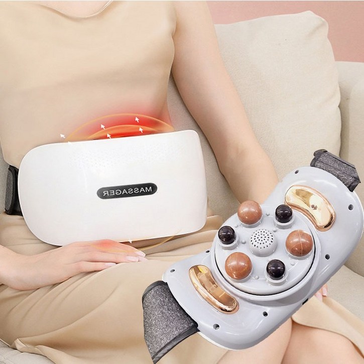 프리라이프  무선 돌전기 온열 복부 마사지기 다목적 허리 안마기 목 마사지