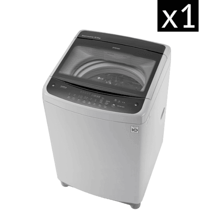 LG전자 스마트인버터모터 통돌이 일반세탁기 TR12BL 12kg 방문설치