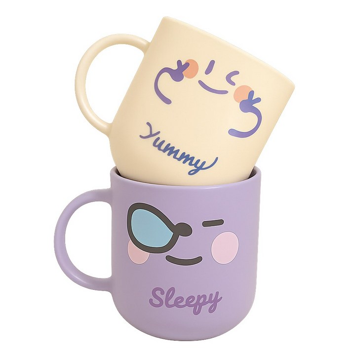 고씨네 베이비클린 손잡이 욕실 양치컵 2종 세트