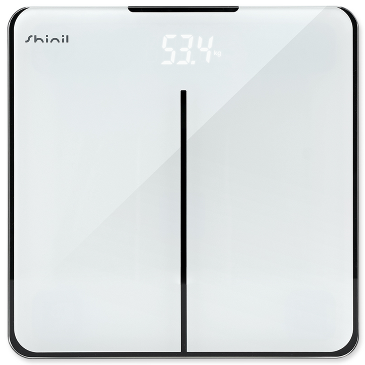 신일 전자식 강화유리 정밀 센서 슬림 체중계 6mm, 1개, WHITE, shm-2505
