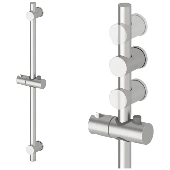 무타공 샤워바 슬라이드바 304 스테인리스 높이조절 기존 타공 사용 가능, 실버