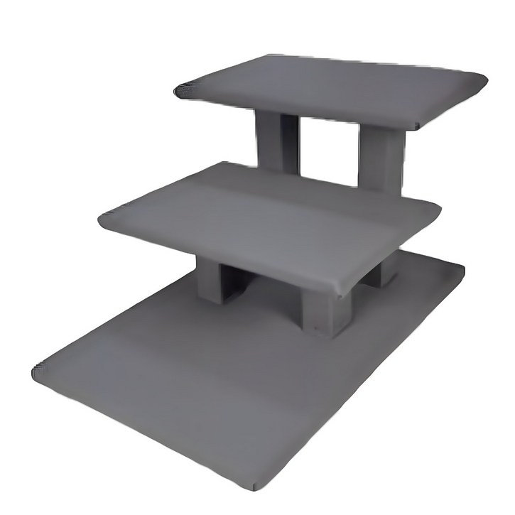 8 DECO 무독성 방수 나무계단 강아지 계단, 3단 방수 나무계단