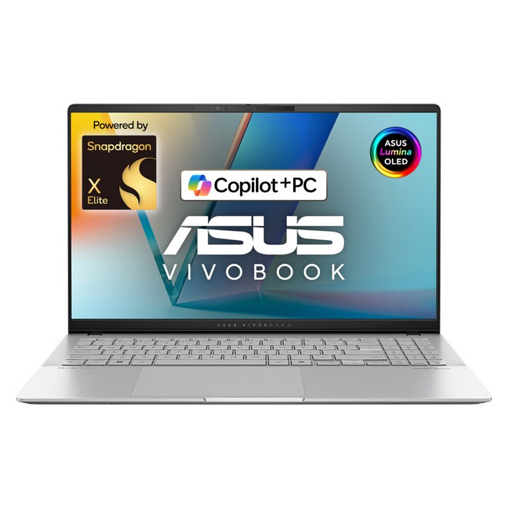 에이수스 2024 Copilot PC 뉴 비보북S 15 OLED 코어12 스냅드래곤 X Elite S5507QA-MA068W, 쿨 실버, 1TB, 32GB, WIN11 Home, S5507QA-MA068W