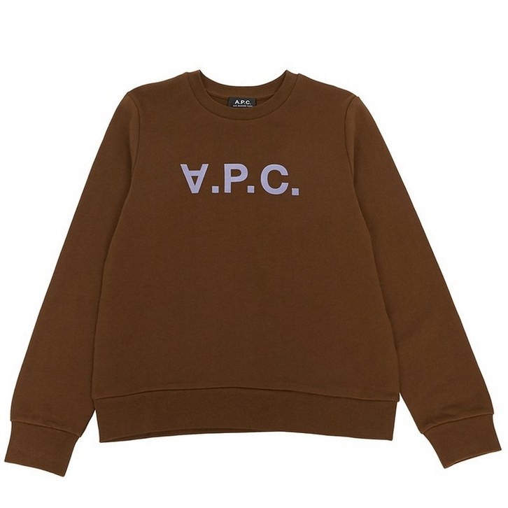 A.P.C 아페쎄 COFAX F27644 CAJ CHOCOLAT 여성 맨투맨