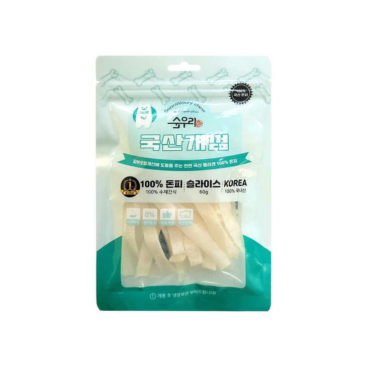 순우리 국산수제개껌 슬라이스60g