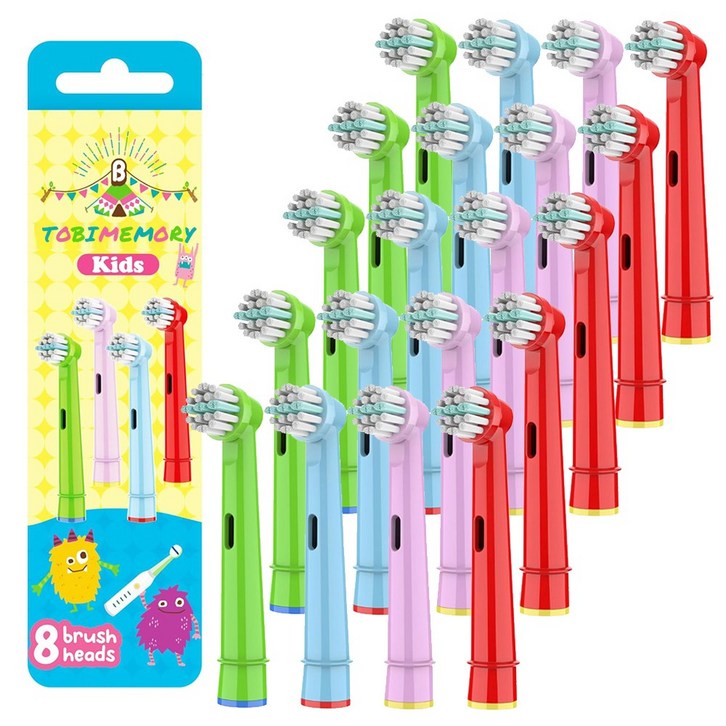 쥬쥬미엘 오랄비 브라운 어린이 호환 전동칫솔모 20개입, 1세트