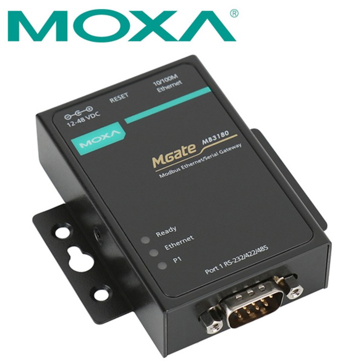 MOXA MGate MB3180 RS232422485 Modbus TCP 게이트웨이, 본상품선택, 1개