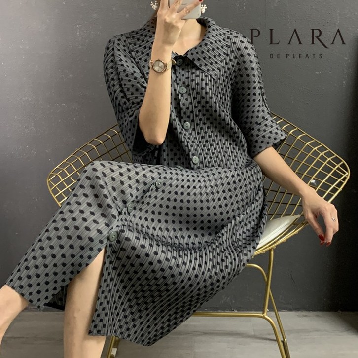 플라라 88까지카라도트플리츠원피스PK2SOP045C