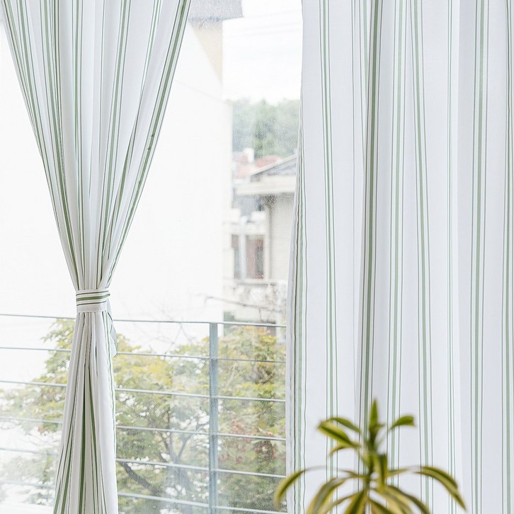 모던 스트라이프 먼지없는 가리개커튼