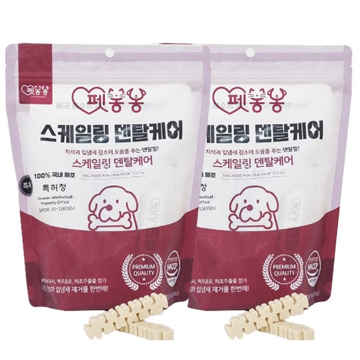 펫봉봉 스케일링 덴탈케어 강아지덴탈껌 대용량 양치 영양 츄잉스틱 입냄새제거, 2개, 320g 펫봉봉 스케일링 덴탈케어 강아지덴탈껌 대용량 양치 영양 츄잉스틱 입냄새제거, 2개, 320g