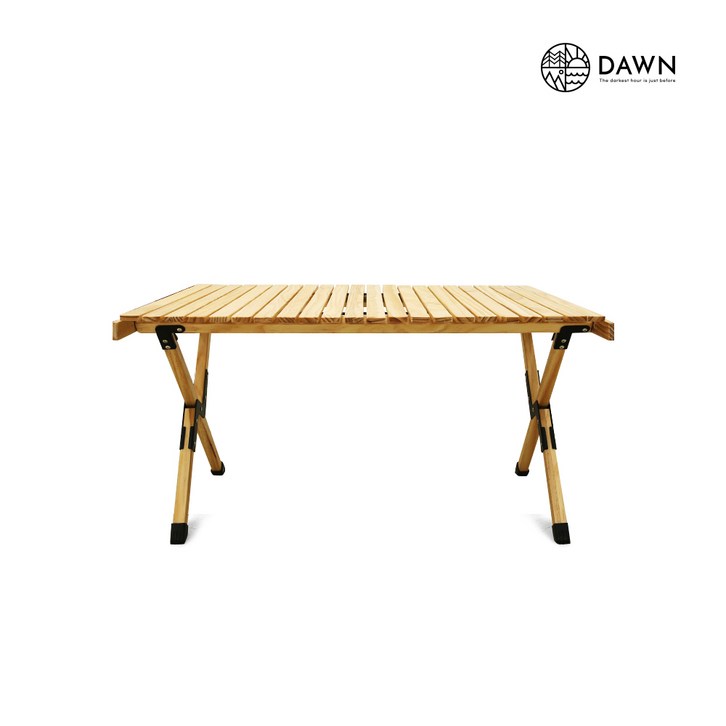 DAWN 캠핑 우드 접이식 롤 테이블