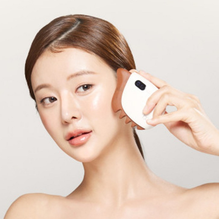 블렌드온 온열 괄사 마사지 원적외선 얼굴 승모근 종아리 달팽이 폄석 괄사 마사지기