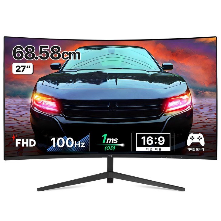 어드밴스원 FHD 커브드 보더리스 게이밍모니터, 68.6cm, M270CG75H무결점 어드밴스원 FHD 커브드 보더리스 게이밍모니터, 68.6cm, M270CG75H무결점
