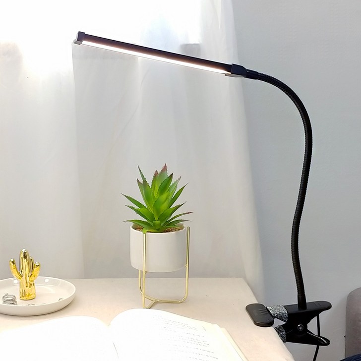 플랜룩스 라인코 LED 집게형 스탠드, 흑색 플랜룩스 라인코 LED 집게형 스탠드, 흑색