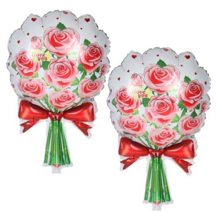 아이엠파티 2p 빅사이즈 꽃 풍선 호일 카네이션 프로포즈 발렌타인데이 스승의날 졸업식 입학 생일 파티 대형