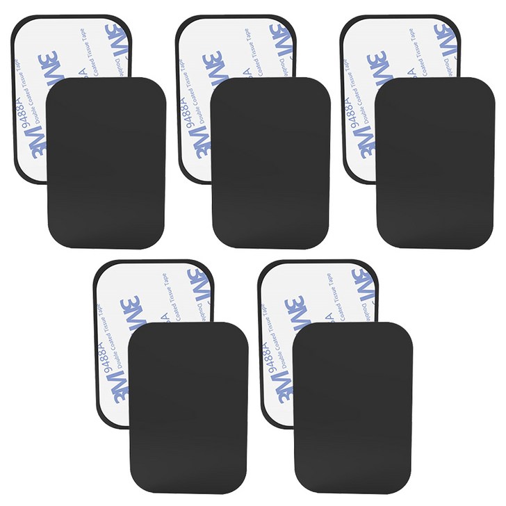 나오미 자석거치대용 마그네틱 철판 메탈 자석 플레이트, 1개, 검정