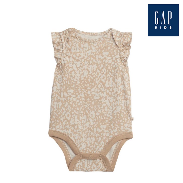 갭키즈 레오파드 패턴 프릴 바디수트826070129BE