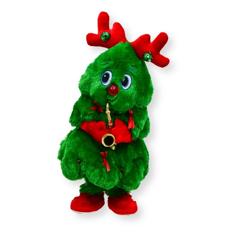 토이토 2세대 크리스마스 춤추는 트리 인형 찐트리 움직이는 댄싱트리, 40cm, 06색소폰 루돌프 찐트리, 1개