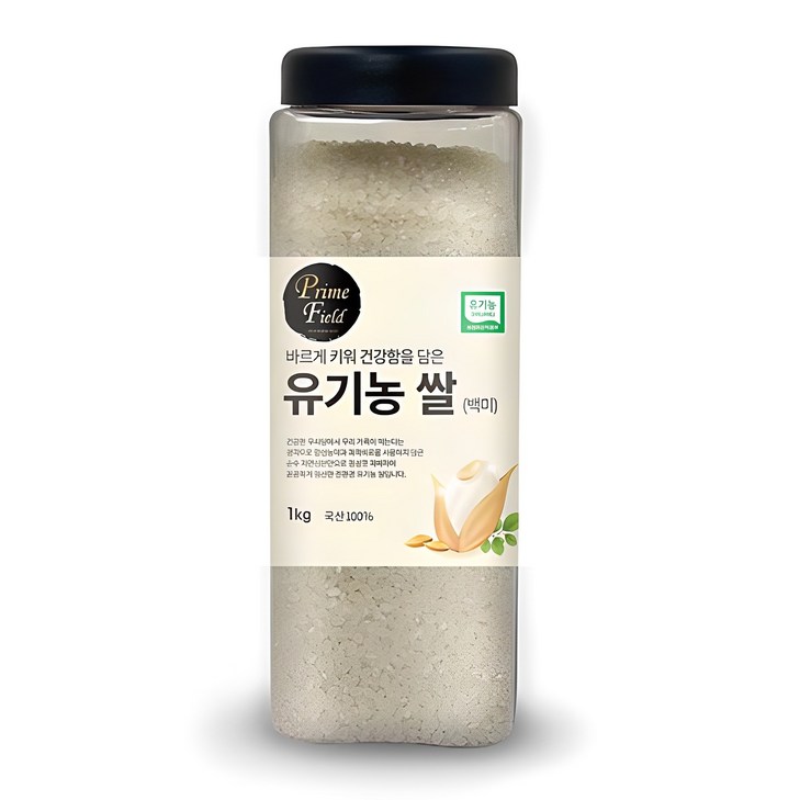 Prime Field 2024년산 햅쌀 유기농 쌀 백미 Prime Field 2024년산 햅쌀 유기농 쌀 백미