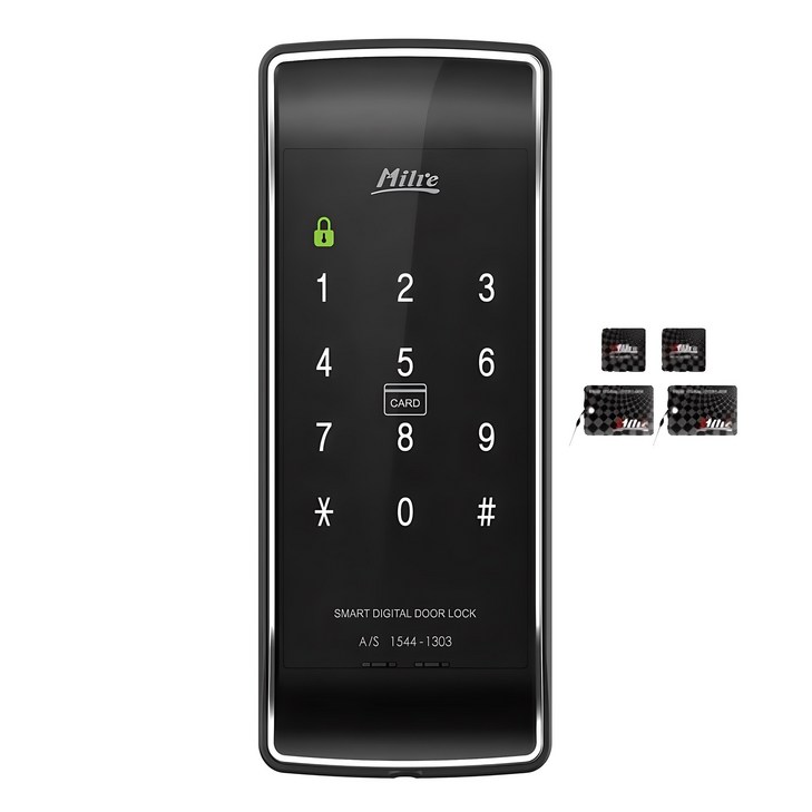 밀레시스텍 현관문 디지털 도어락 MI450S  스마트 태그키 2p  모바일 태그키 2p