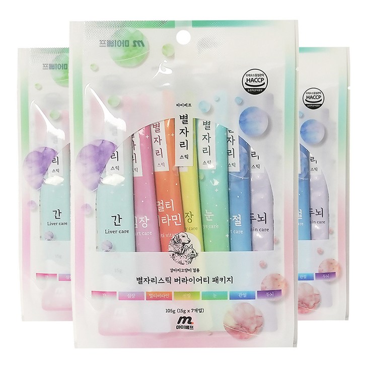 마이베프 마이베프 별자리스틱 7종 버라이어티팩 반려동물 영양제
