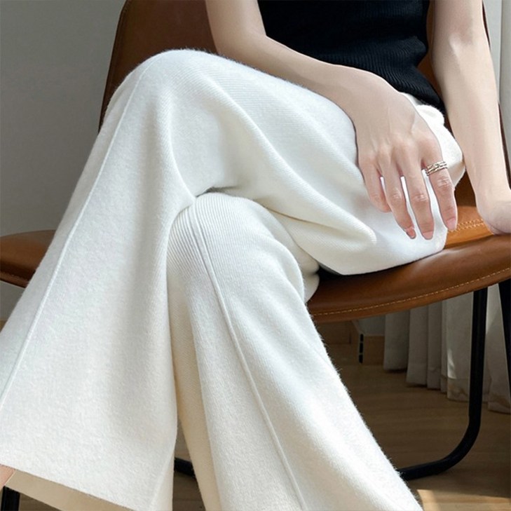 드마엘여성 비엘라 울 니트 팬츠 5color 가을 간절기 데일리 니트 바지