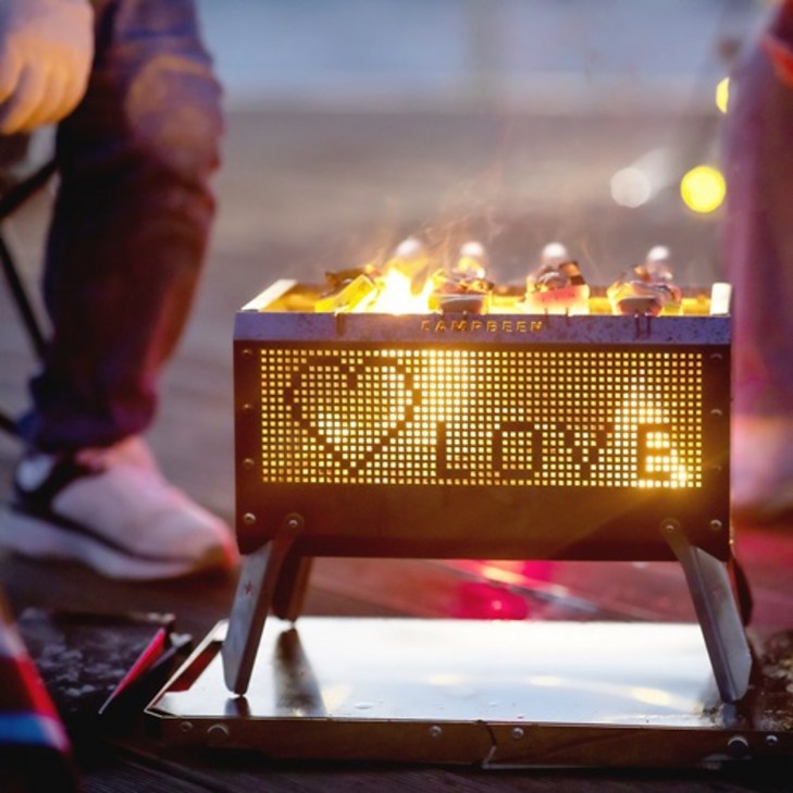 캠프빈 캠핑화로대 불멍 끝판왕 V3 우드스토브 화로 야외 그리들